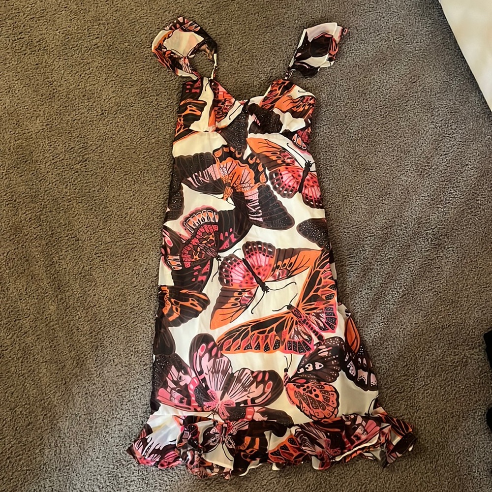 Betsey Johnson Butterfly Midi Dress Size M Worn Once